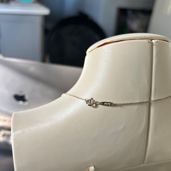 NEW Tiffany & Co. 925 Sterling Mini Hearts Pink Pendant with Diamond Necklace - Picture 6 of 6